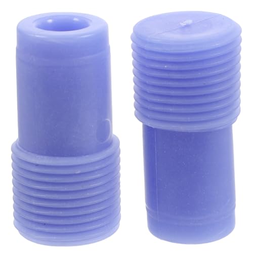 TEHAUX Conector de Mango de Escoba Roscado 22 MM Azul 2 Piezas Plástico Resistente para Reparación de Postes Compatible Cepillos y Fregonas Uso en Hogar Limpieza Diaria