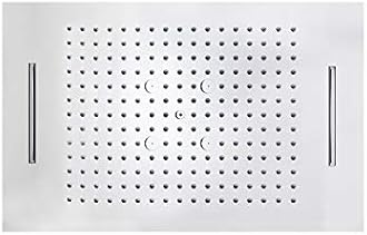 Aquieen 3 Inlet Rain And Mist Shower Ss304 Ceiling Shower (26 X 18 Rain + Waterfall + Mist) - Multicolor