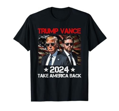 Trump Vance 2024 Donald Trump J.D. Vance riprende l'America Maglietta