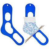 BENECREAT 2 Stück Sockenblocker Aus Acryl Blaues Mittelgroßes Sockenlineal Zum Stricken Strumpfspanner Sockenspanner Zum Stricken Und Häkeln Strumpfstricker 3mm Dick
