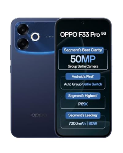 Image of OPPO F33 Pro 5G Smartphone (8GB RAM, 256GB Storage, Passion Red) |50MP Ultrawide Selfie Camera|7000 mAh Long Battery Life | 80W Fast Charging-with No Cost EMI /Bank Offers | 50MP Ultrawide Selfie Camera, 7000 mAh Long Battery Life, 80W Fast Charging