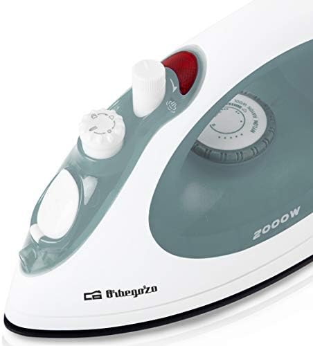 Orbegozo SV 1600 A - Żelazko parowe, moc 1600 W, stopa ze stali nierdzewnej, funkcja prasowania w pionie i na sucho, regulator temperatury