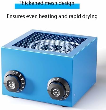 Secador de piezas de relojería con temporizador de 60 minutos, horno de baja temperatura para reparación de joyas, calor ajustable, cesta de malla, silencioso.