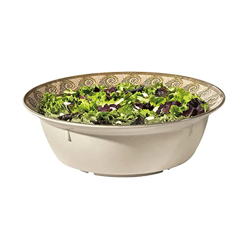 Mosaic BB-155-6-MO Bowl, 6 Quart, Ivory/Green/Tan (Pack of 1)