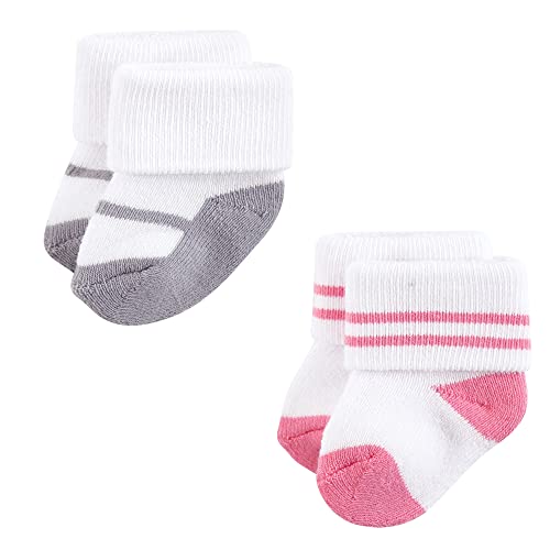 Image of Hudson Baby Baby 8-pack Cotton Rich Newborn and Terry Socks