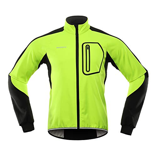 BERGRISAR Cycling Jacket Mens Winter Waterproof Mtb Bike Jacket Softshell Thermal Fleece Windproof Coat BG011 - Image 3