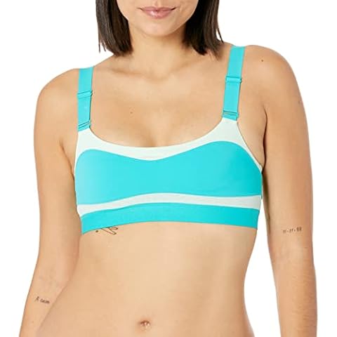 Undies.com Women's Pull on Wireless, Seamless, Smoothing Back, Low Impact Contour Sports Bra, Mint, XS Cover