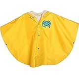 LATRAT Mantella Antipioggia Bambino, per Pioggia Unisex per Bambini, Mantellina Pioggia Bimbo Impermeabile con Cappuccio 100% Antipioggia e Traspirante, S, Giallo