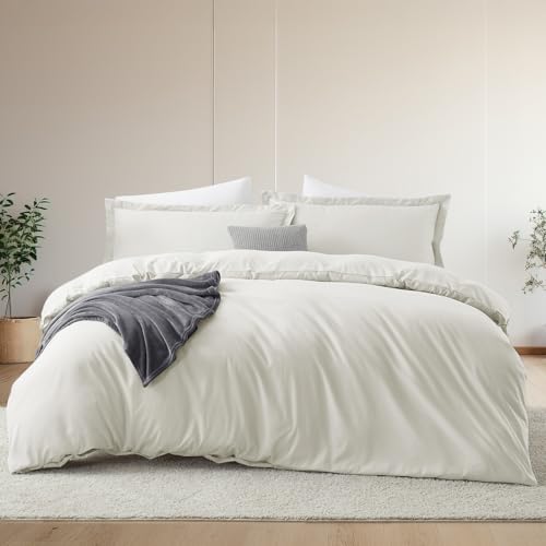 Hearth & Harbor Queen Comforter Set Off White, 8 Pieces