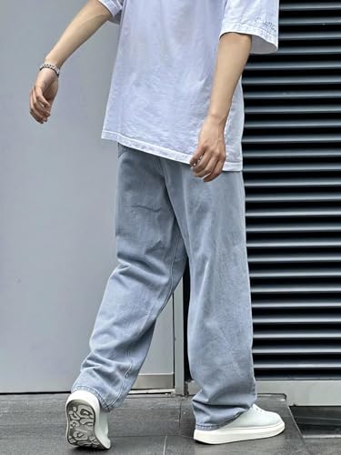 Image of KOTTY Men's Relaxed Fit Straight-Leg Jeans|Comfortable & Durable Denim Jeans