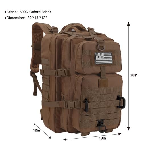 Image of Hannibal Tactical MOLLE Assault Backpack, Tactical Backpack Military Army Camping Rucksack