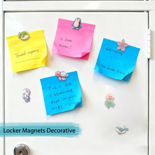 7 imanes decorativos para refrigerador en forma de animales marinos miniatura 7