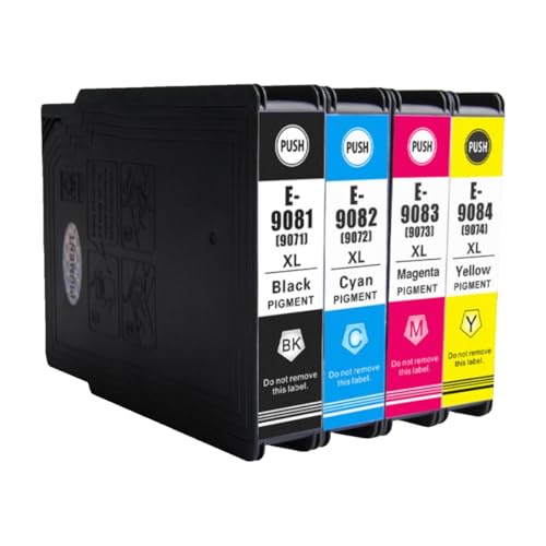 Cartouche T9082 d'encre bleu compatible WF-6090DW cartouche jet d'encre de remplacement WF6590DWF
