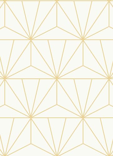 Papier peint géométrique doré autocollant et repositionnable PP4703