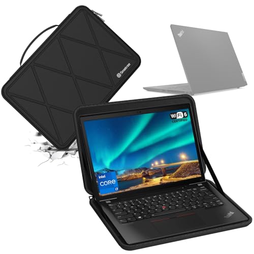 Image of Smatree Hard EVA Protective Sleeve Compatible for 14inch Lenovo ThinkPad X9 14 Aura Edition Copilot+PC,for 14inch Yoga Book 9i,for 13inch ThinkPad X13 Yoga Gen 3 /2,for 13inch Yoga6 Gen 8 /7 Case(X8033)