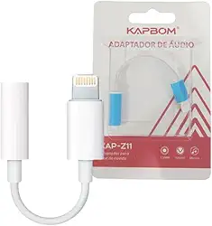 Adaptador Lightning P/Conector De Fone De Ouvido P2 3,5mm