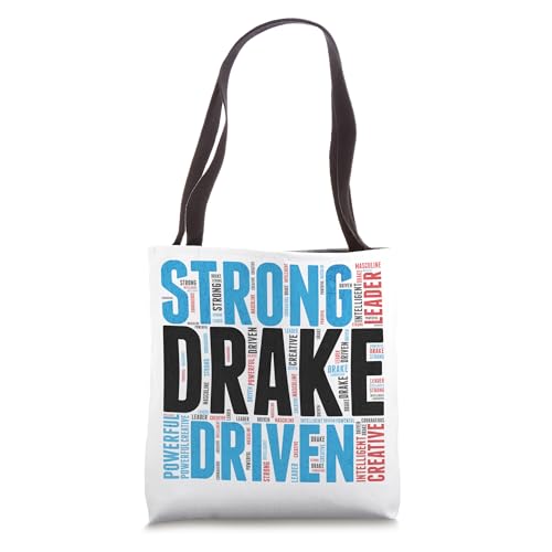 Bolso Tote Retro Drake Name T Word Cloud para hombre y mujer