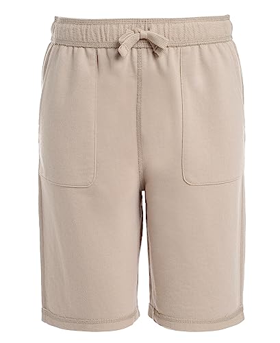 Nautica Boys' School Uniform Sensory-Friendly French Terry Short, Khaki, Small(8) - image 1