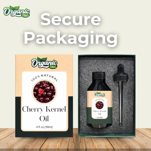 Image of Organic Zing Cherry Kernel (Prunus avium) Oil | Pure & Natural Carrier Oil for Skincare, Hair Care, Aroma & Diffusers - 118ml /3.99fl oz