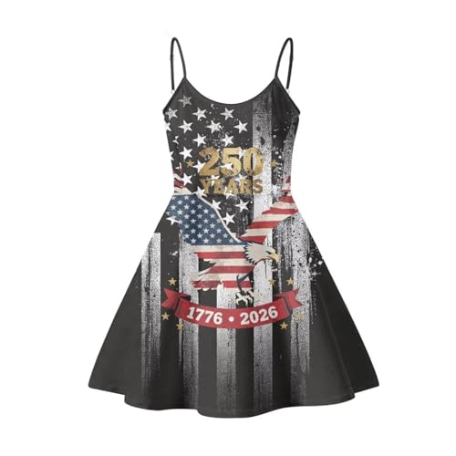 Image of Cozeyat Women Girls Summer Sleeveless Dress Casual Swing Beach Cover Up Knee Length Dresses,Large Size XS-4XL
