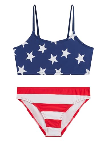 Image of Kanu Surf Girls' Tammy Beach Sport Square Sun Bikini 2-piece Swimsuit