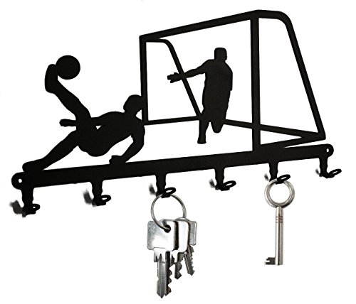 Key Holder/Juego de fútbol - Ganchos para Llaves. con Gancho para Par