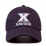 Xavier Musketeers NCAA Hat - Relaxed Fit Adjustable Baseball Cap Navy