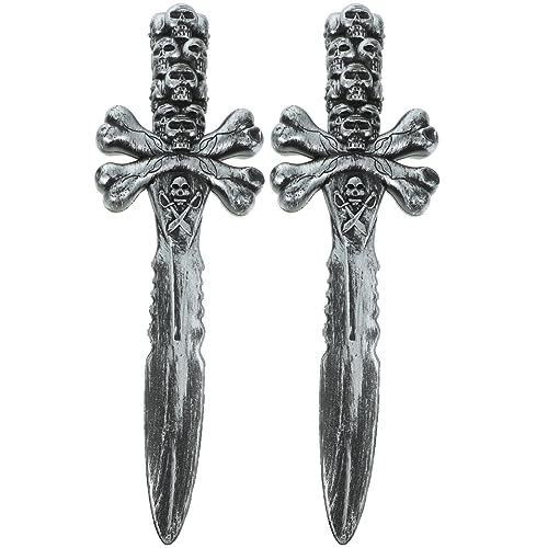 ifundom 2pezzi Spade Pirata Plastica Per Halloween e Feste Tema Accessori Per Costumi Di Pirati Giocattoli Leggeri e Sicuri Con Design Pratico