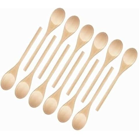 Kitchen Wooden Spoons Mixing Baking Serving Utensils Puppets 10 In - 12 Pack Cover