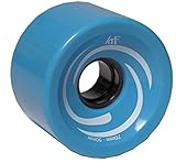 Ruedas de Longboard 76 x53 KRF The New Urban Concept Rueda DE Longboard Azul 70X50 MM 4 UDS, Hombre, 70
