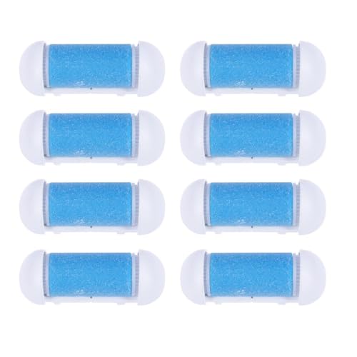 minkissy 10pezzi Rulli Sostitutivi Per Esfoliazione Piedi Accessori Per Dei Piedi Strumenti Per Rimozione Pelli Morte Compatibili Con Elettrici Blu