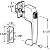 C.R. LAURENCE K5116 CRL White Screen and Storm Door Push Button Latch with Tie Down Screw and 1-3/4" Screw Holes