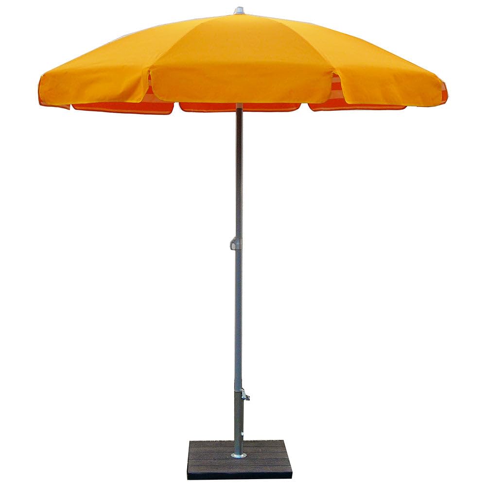 Maffei - Art 181 Venezia Sonnenschirm rund Baumwolle Duplex Ø 200 cm gelb gestreift