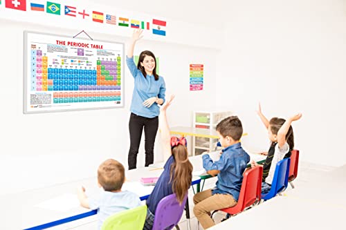 Periodic Table Early Learning Educational Chart for Kids | 20"X30" inch |Non-Tearable and Waterproof | Double Sided Laminated | Perfect for Homeschooling, Kindergarten and Nursery Students