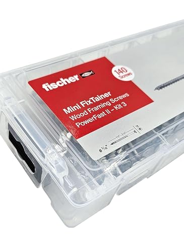 fischer MiniFIXtainer FPF II CTP BC Kit de vis à bois et embouts universels pour aggloméré
