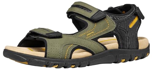 Sandales Geox Homme Strada noir musc 39 parfaites pour la marche urbaine et les vacances
