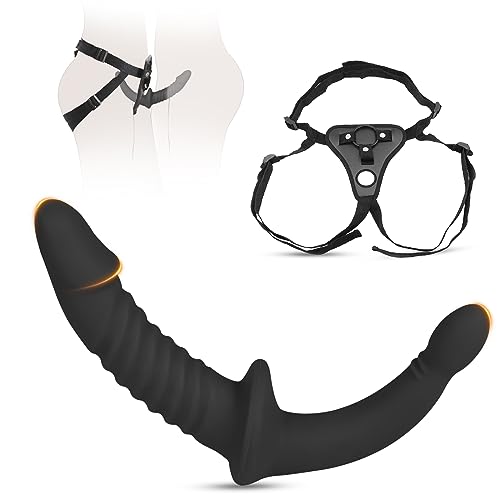 BDSMAGE Diloschwanz für frauen,Strap on Doppeldildo,Umschnallpenis,Strap On Umschnall für Frauen,Dildo Set,Anal dildo Umschnalldilodo Realistic Dildo Doppeldilos für Frauen