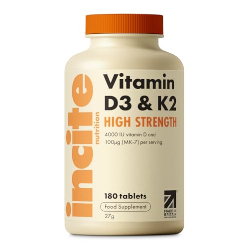Vitamin D3 K2 (MK7) Tablets, 6 Months, 100ug