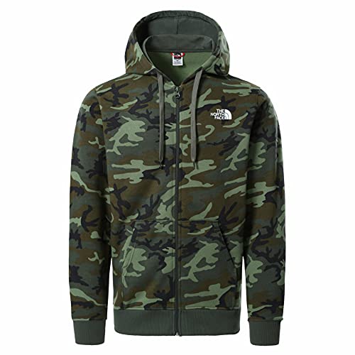 The North Face Felpa da Uomo con Cappuccio e Zip Open Gate Camo Taglia M cod CG46-287