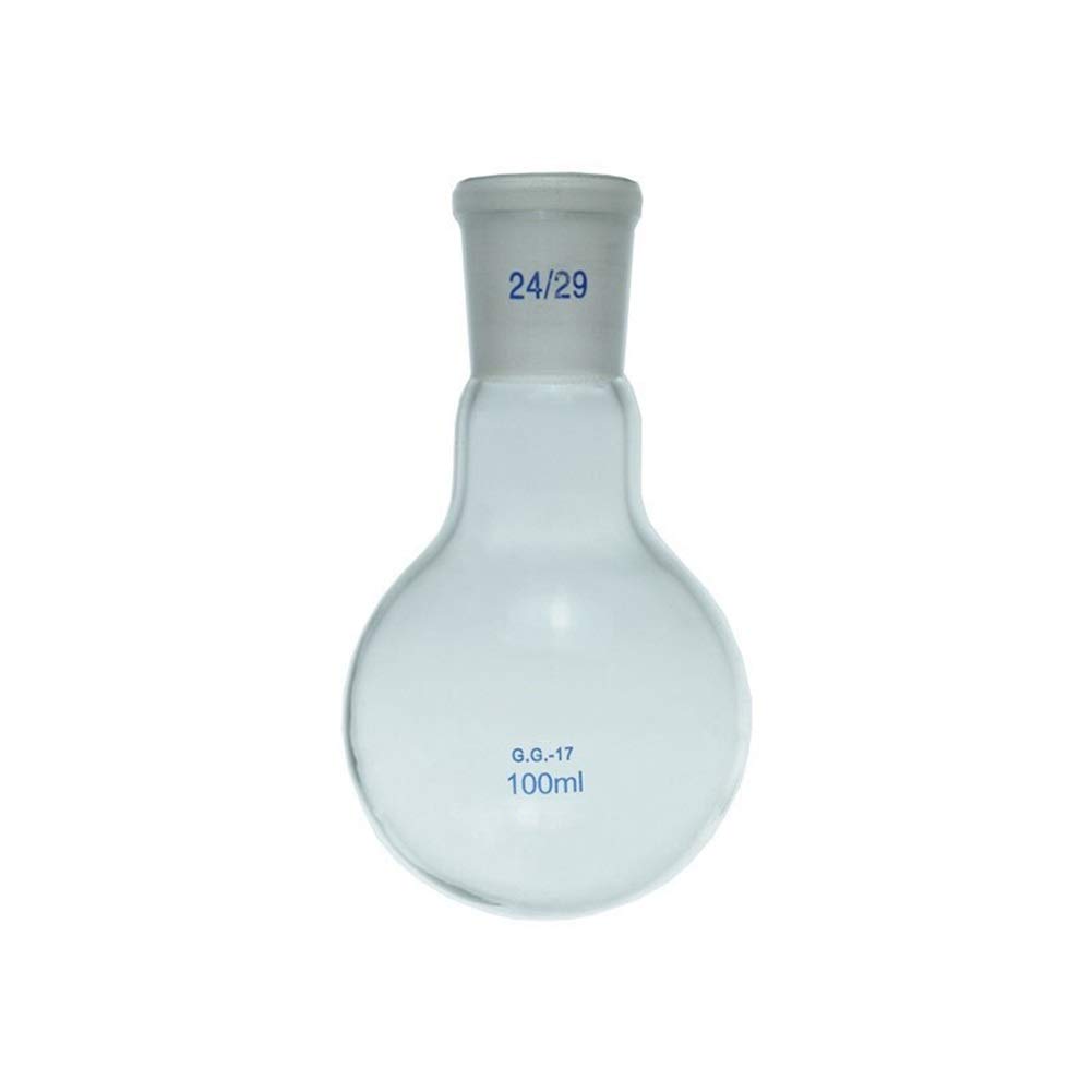 5 Ml De Ebullición Matraz De Fondo Redondo De 10# Estándar Terreno Boca Borosilicato 3.3 De Cristal A Prueba De Calor Personalizable Laboratorio Destilación Flasks- Envase De 1
