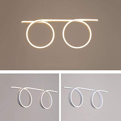 Lampe à suspension LED blanche dimmable avec télécommande pour table à manger - 6