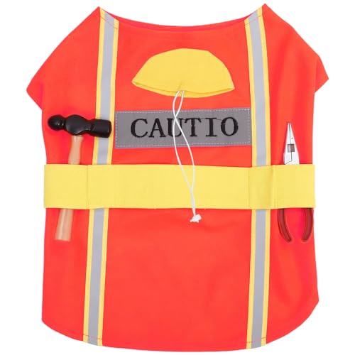 Chaleco Reflectivo Disfraz Perro Ingeniero Naranja XL miniatura 1