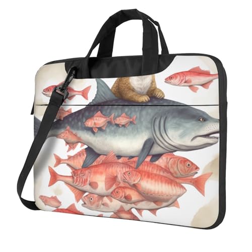 Sac ordinateur antichoc à doublure antistatique et imprimé chat original pour le voyage