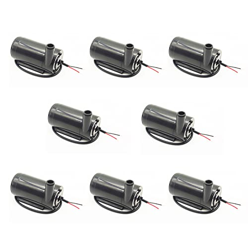 8 pcs water pumps DC 3-5V Micro Pump Submersible Motor Mini Water Pump for Fish Tank Fountain Aquarium Garden -  SYUAB