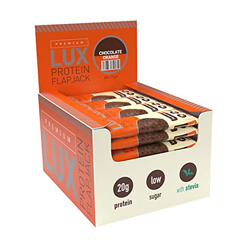 24 Bars x 75g Protein Flapjacks Bars Premium LUX Chocolate Orange - Image 5