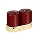 Produktbild 2 Stumpenkerzen Ø 80 mm · 100 mm bordeaux mit Flachkopf (85424)