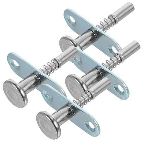 Operitacx Kit De Reparación De Pestillos De Resorte Para Cuna De Ñiño y Muebles, Pasadores Metálicos Pequeños, 4 Piezas De Metal Duradero, Uso En Camas Infantiles y Armarios, Color Aleatorio