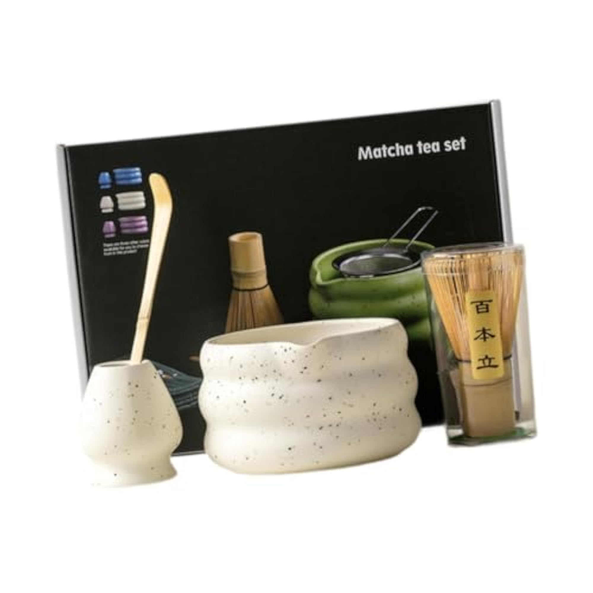 Matcha Whisk Set Ceramic for Tea Lovers, Gift for Ceremony