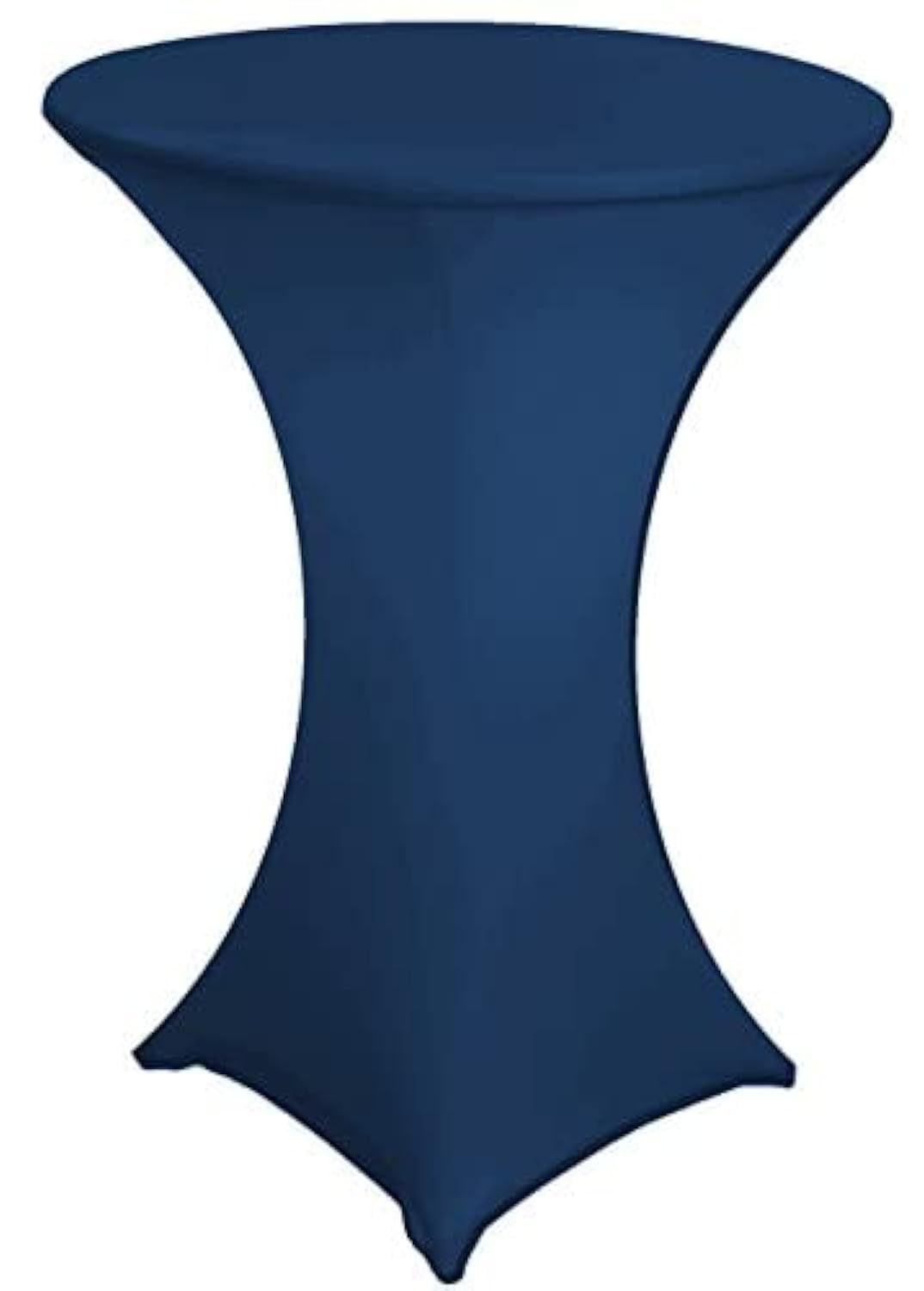 Banquet Tables Pro 30 x 42 Inch Highboy Cocktail Stretch Spandex Table Cover (Navy)
