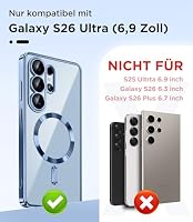 Magnetische Hülle mit Displayschutzfolie für Samsung Galaxy S26 Ultra – Ansicht 2